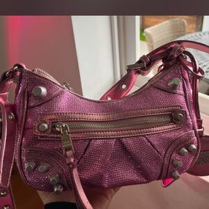 Pink Studded Women's Bag